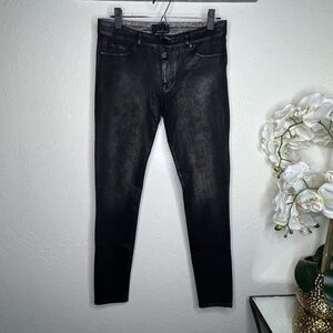 Denimocracy Jeans – Anarchy Knit Skinny in Onyx Liquid L